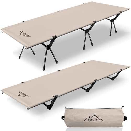 SUSNTY Camping cots for Adults,Ultralight Camping Cot with Leg Extenders,Portable Folding Camping cot