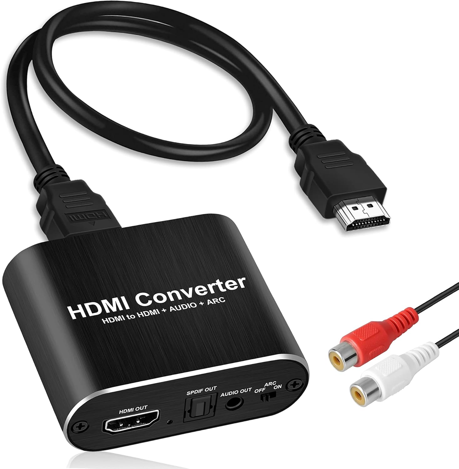 avedio links 4K@60Hz HDMI Audio Extractor, HDMI to HDMI + Optical Toslink SPDIF + 3.5mm AUX Stereo Audio Out