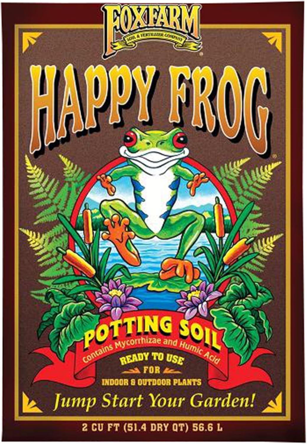 FoxFarm Happy Frog Potting Soil, 2cu ft
