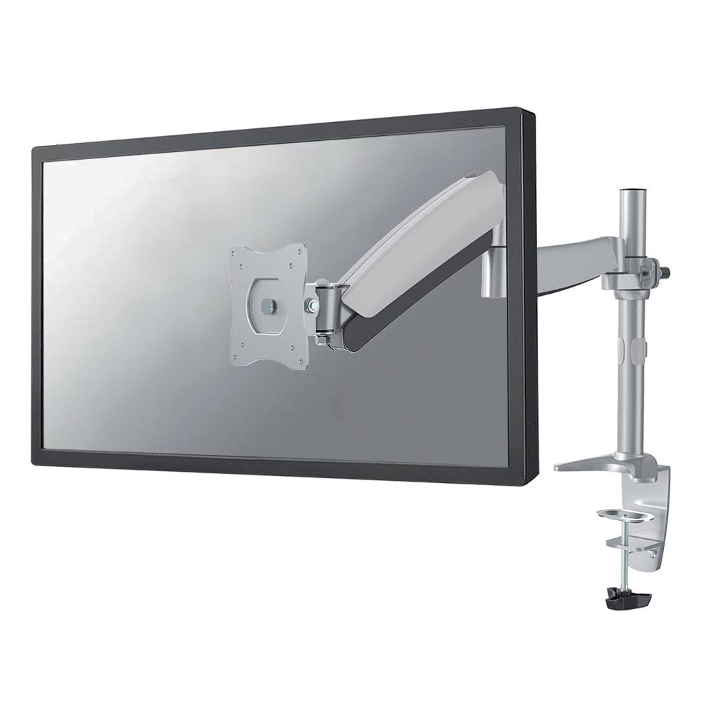 Newstar Full Motion Desk Mount Clamp for 10-30 Monitor Screen Height Adjustable Gas Spring - Silver