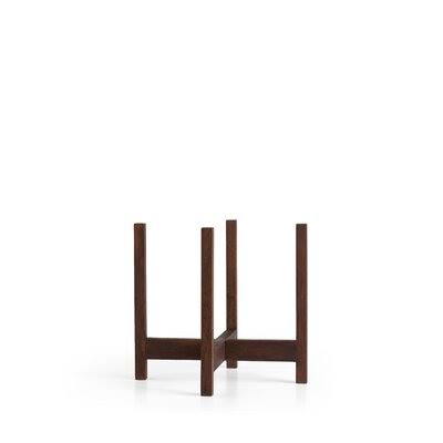 Carney Plant Stand Color: Dark Mahogany, Size: 9x22 H x 10x22 W x 10x22 D