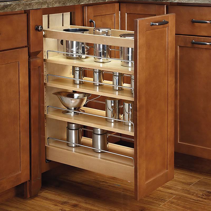 Rev-A-Shelf 8.5x22 Soft-Close Base Cabinet Organizer, Natural