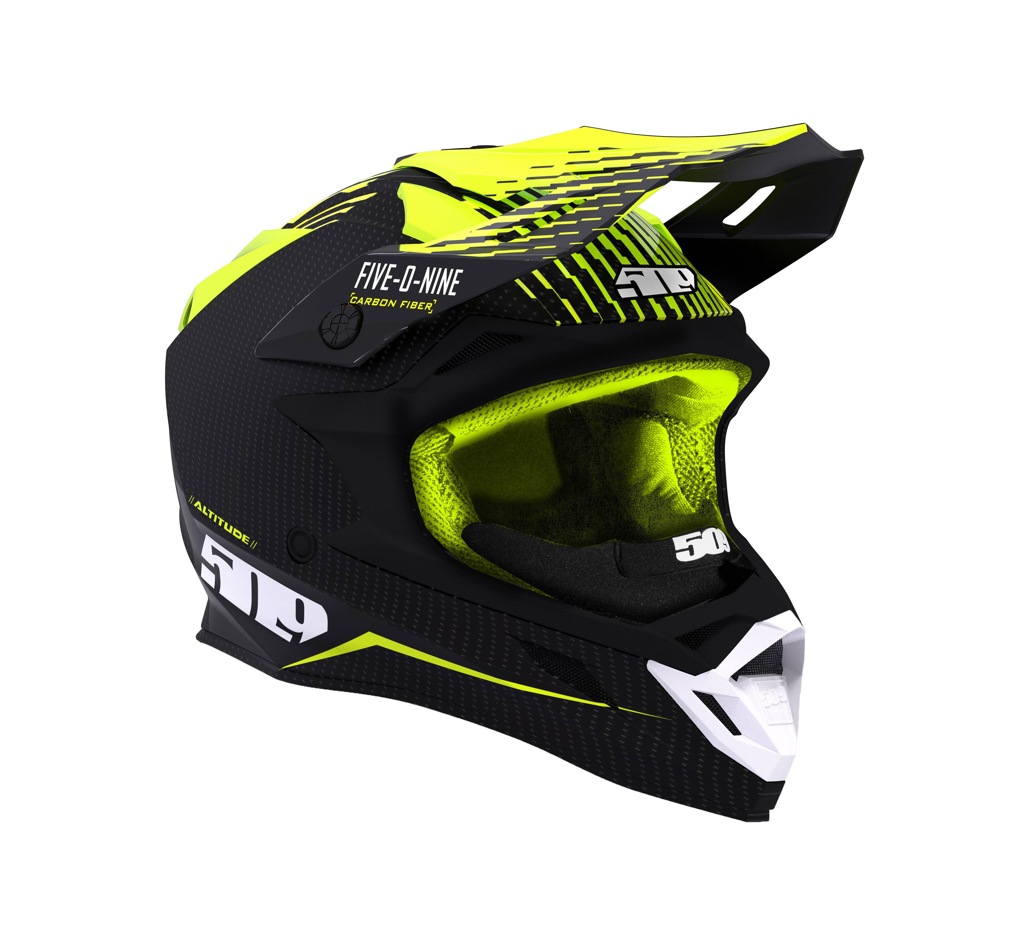 509 Altitude Carbon Fiber Helmet - Off Grid Hi-Vis Xs