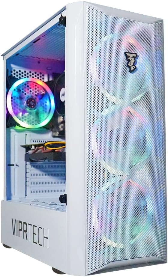 ViprTech Bandit Gaming PC - Intel Core i7 (3.90GHz), AMD RX 580 8GB, 16GB RAM, 1TB NVMe SSD, 700W PSU, Windows 10 Pro, WiFi, Bluetooth, RGB