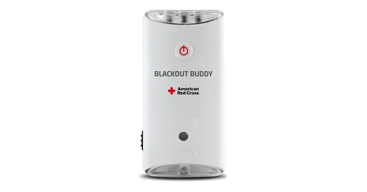 The American Red Cross Blackout Buddy Charge Emergency LED Flashlight, Blackout Alert, Nightlight and Phone Charger, 2-Pack, RCB