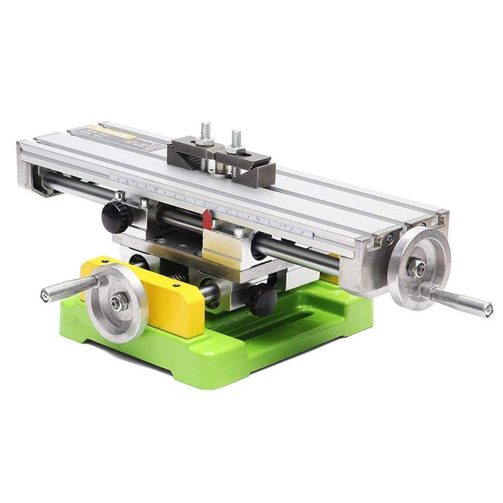 Lukcase Multifunction Worktable Milling Working Table Milling Machine Compound Drilling Slide Table for Bench Drill(Heavy Size)