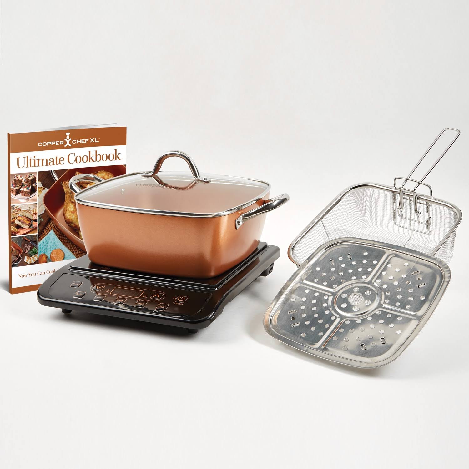 Copper Chef XL Precision Induction Cooktop & 11 inch Casserole Set as Seen on TV