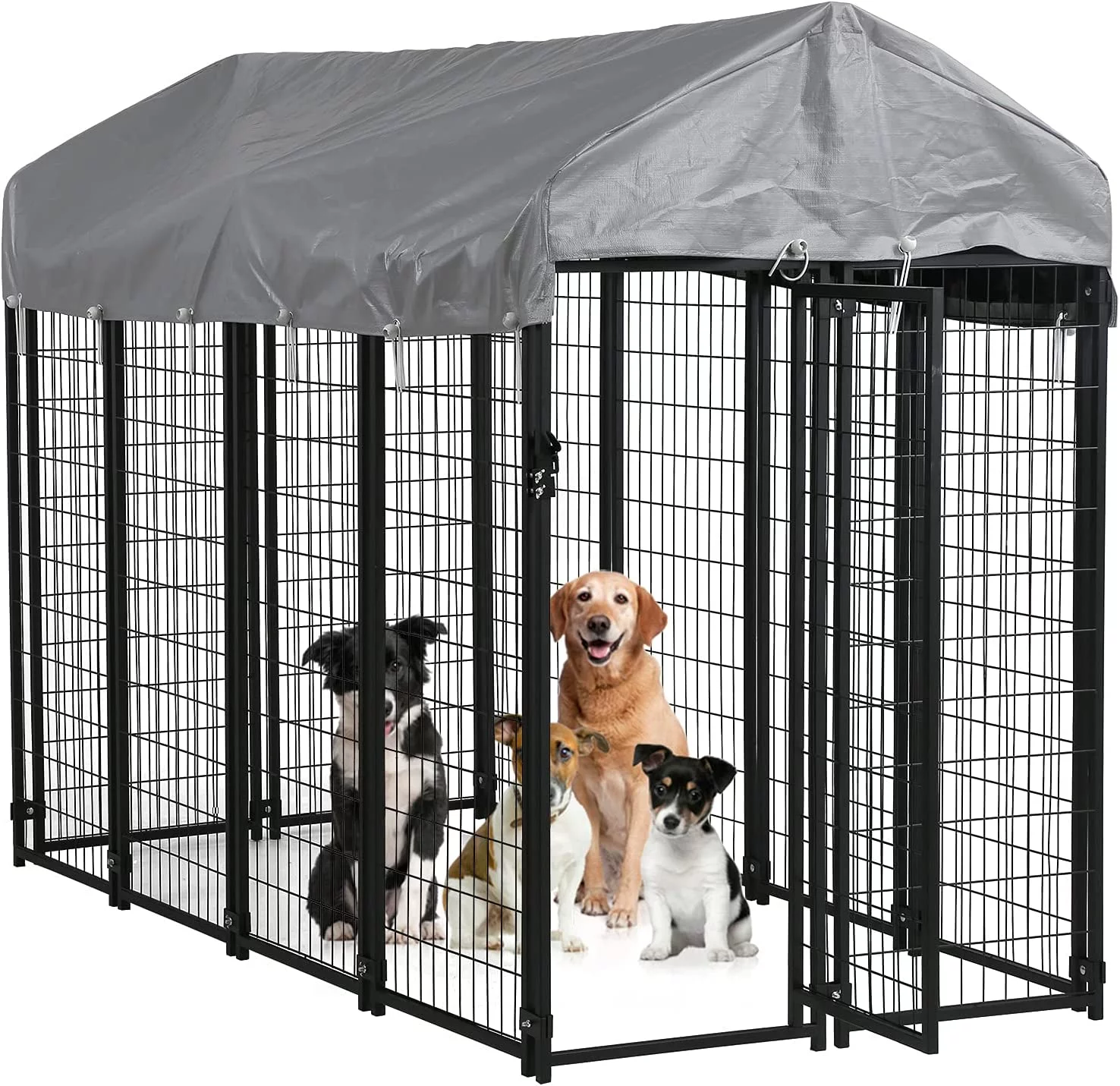 8 x 4 x 6 Ft Heavy Duty Large Dog Kennel Outside