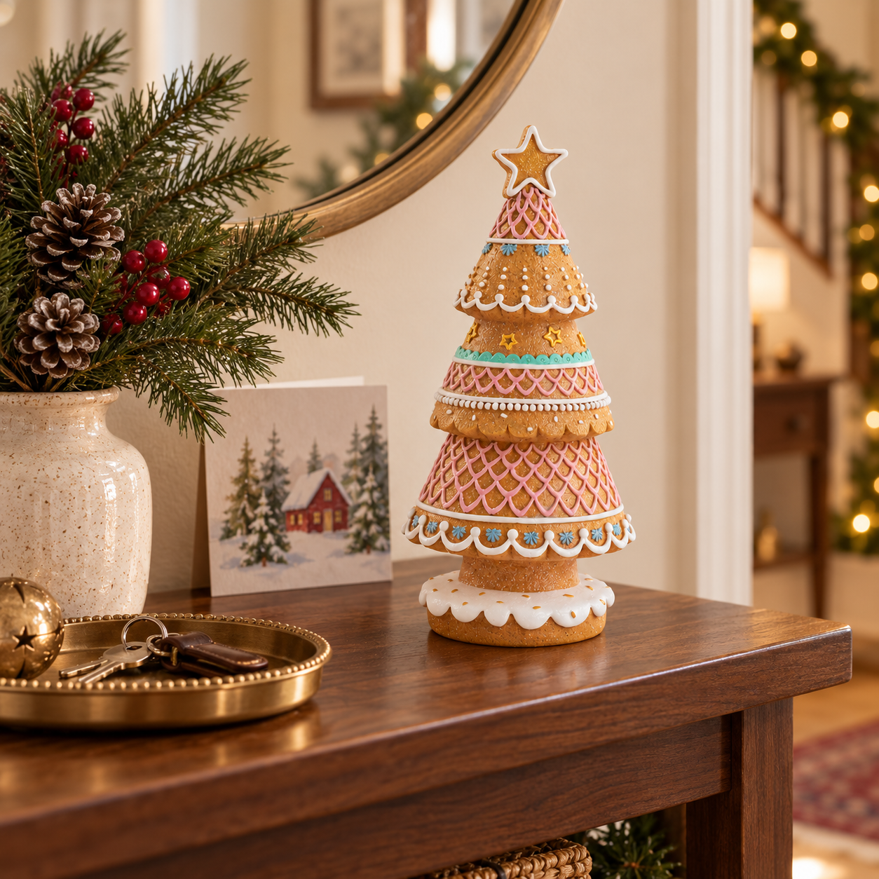 Gingerbread Christmas Tree Figurine