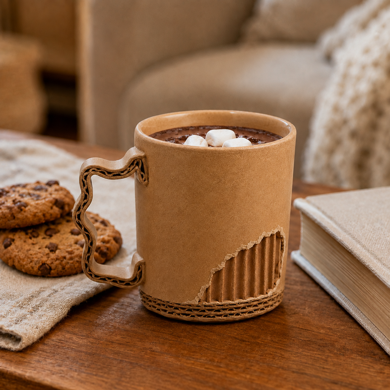 Corrugated Cardboard Mug (with stainless steel liner)