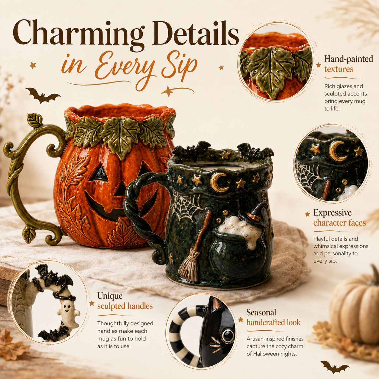 Creative Halloween Mugs