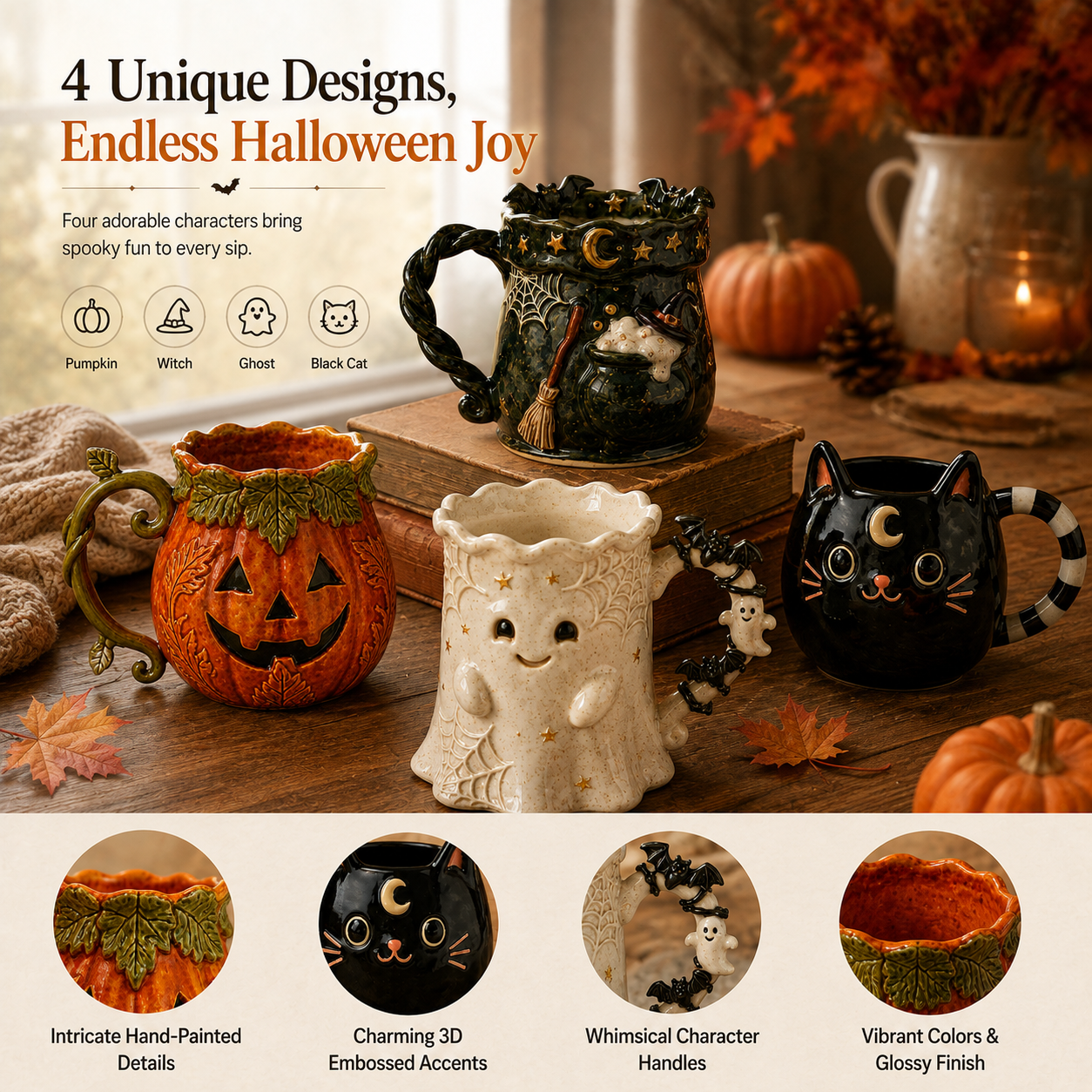 Creative Halloween Mugs