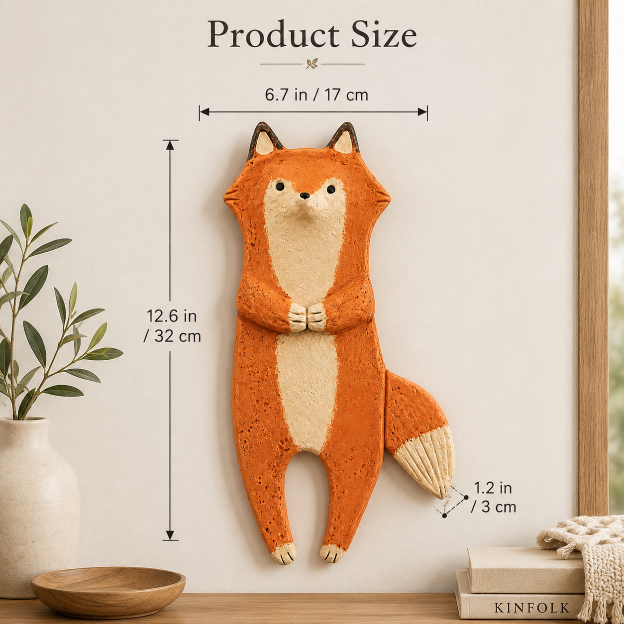 Country-style animal-shaped wall flower vase