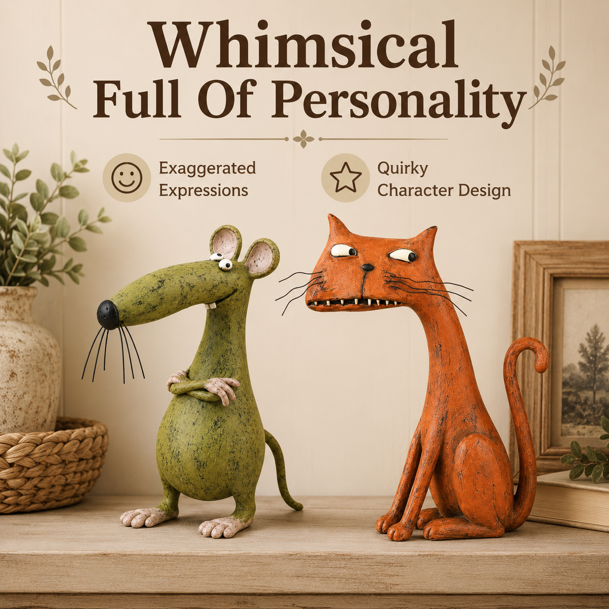 Whimsical Vintage Animal Figurine