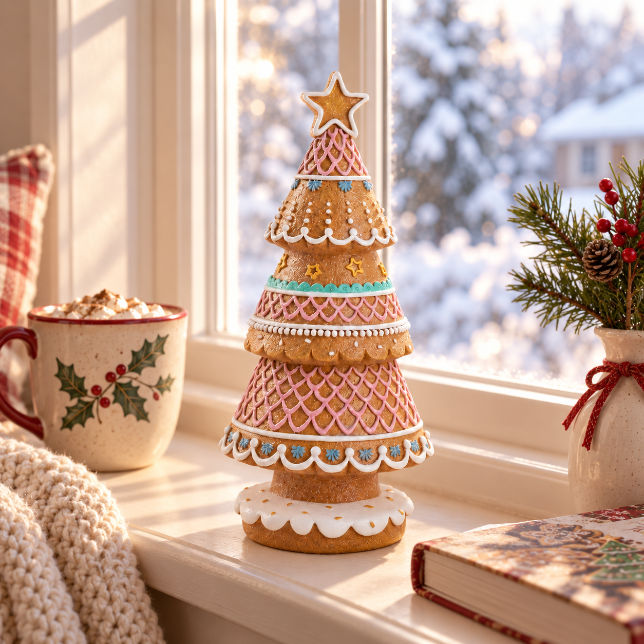 Gingerbread Christmas Tree Figurine