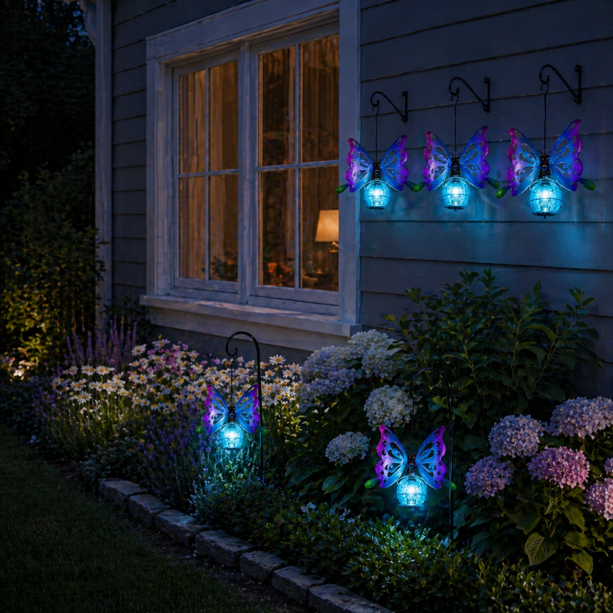 Solar Butterfly Hanging Garden Light