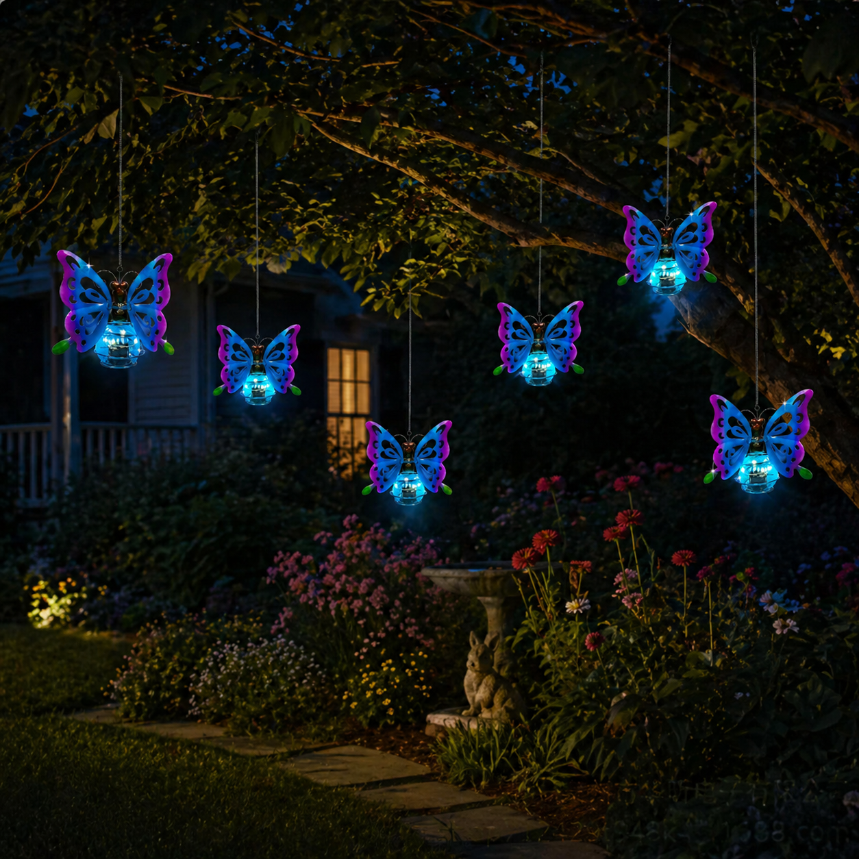 Solar Butterfly Hanging Garden Light