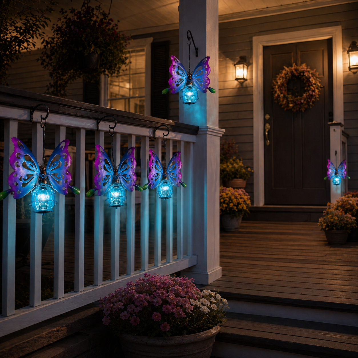 Solar Butterfly Hanging Garden Light