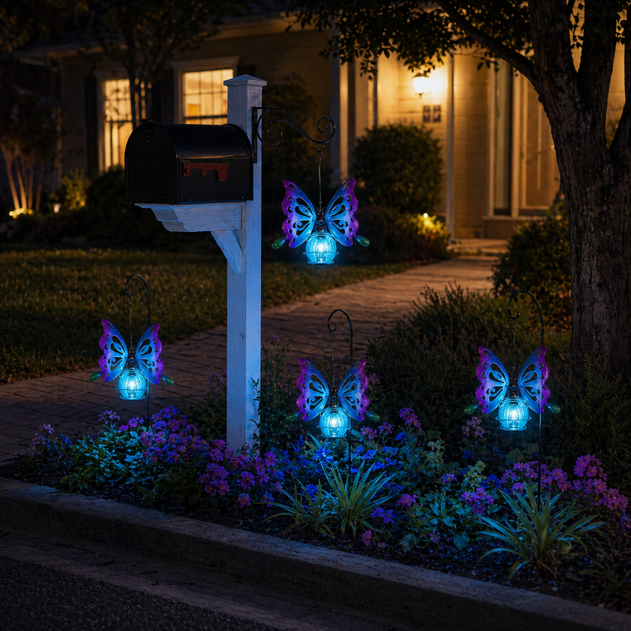 Solar Butterfly Hanging Garden Light
