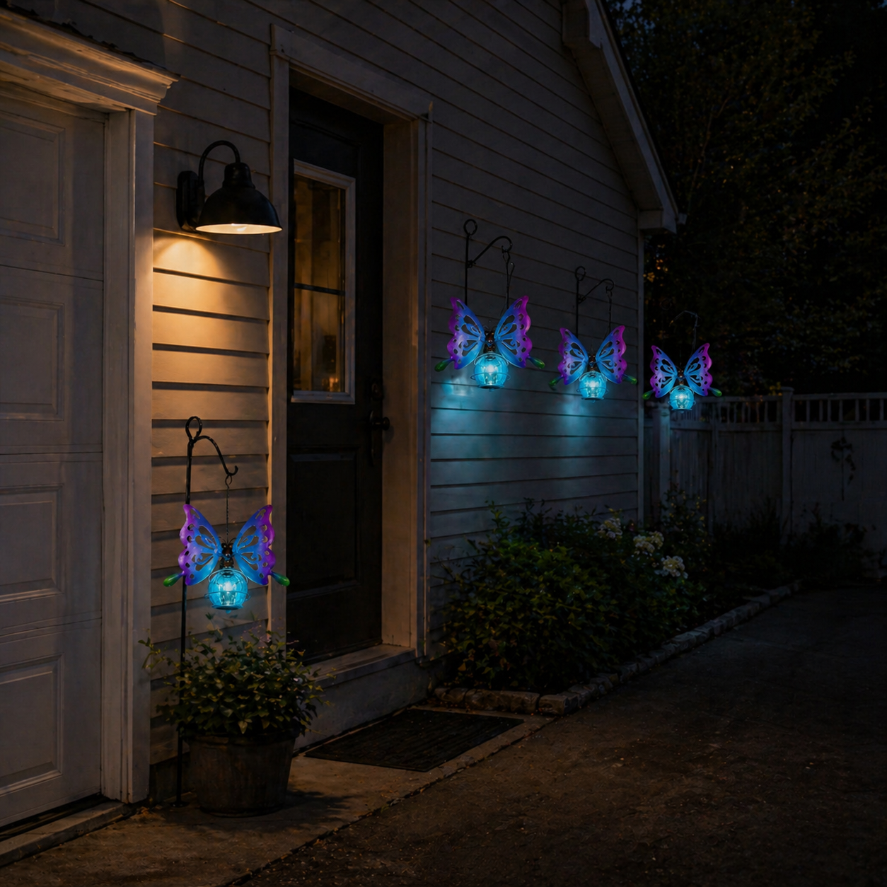 Solar Butterfly Hanging Garden Light