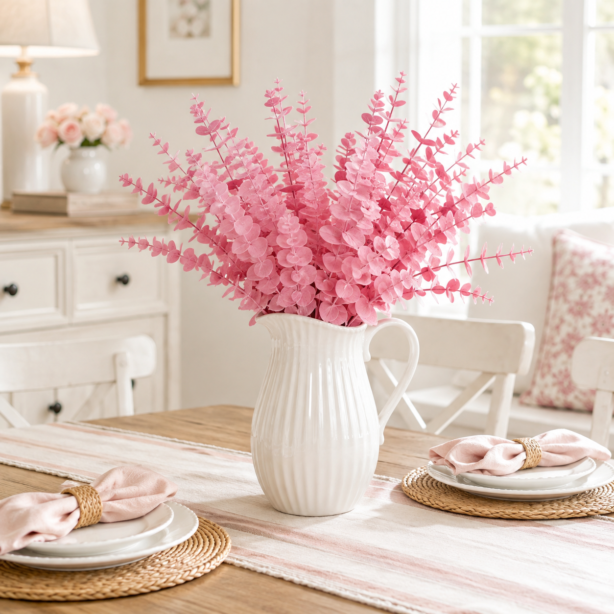Set of 3 Artificial Eucalyptus Stems
