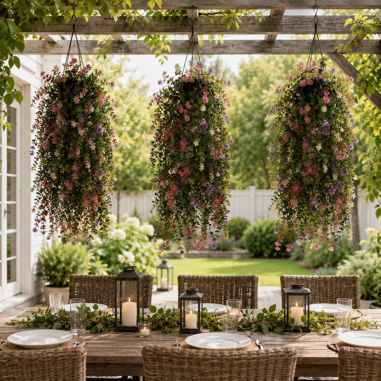 3-Pack 30.3 Inch Artificial Hanging Vine Flowers
