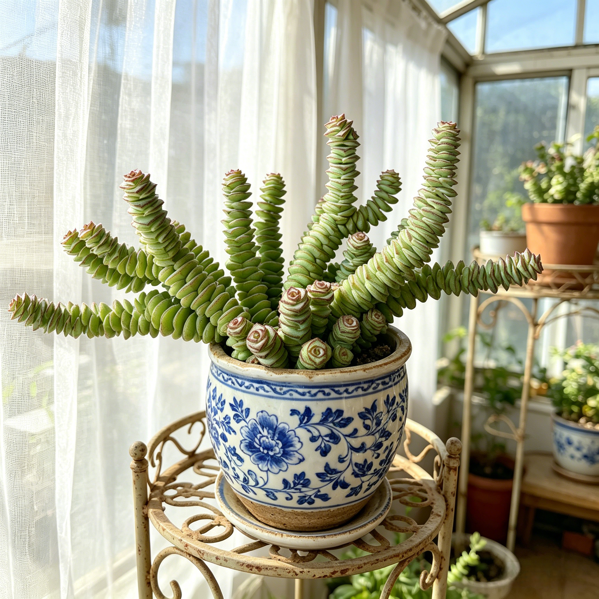 Unique Sculptural Succulent for Desks, Shelves & Sunny Windows