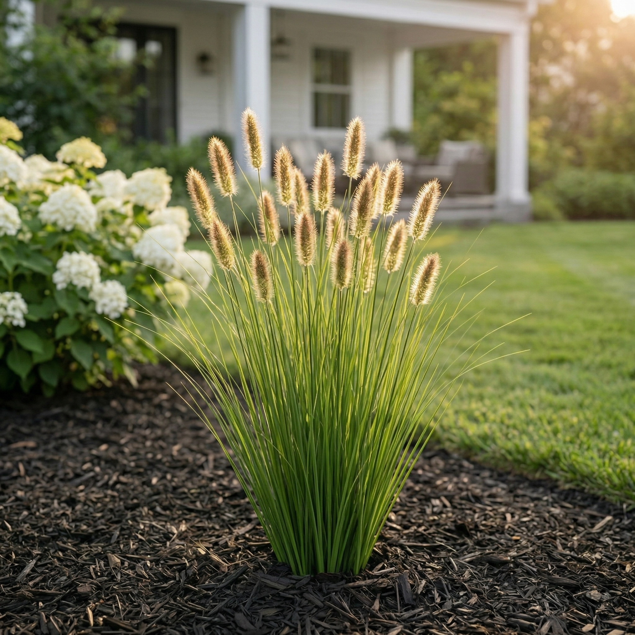 3-Bundles Faux Foxtail Grass