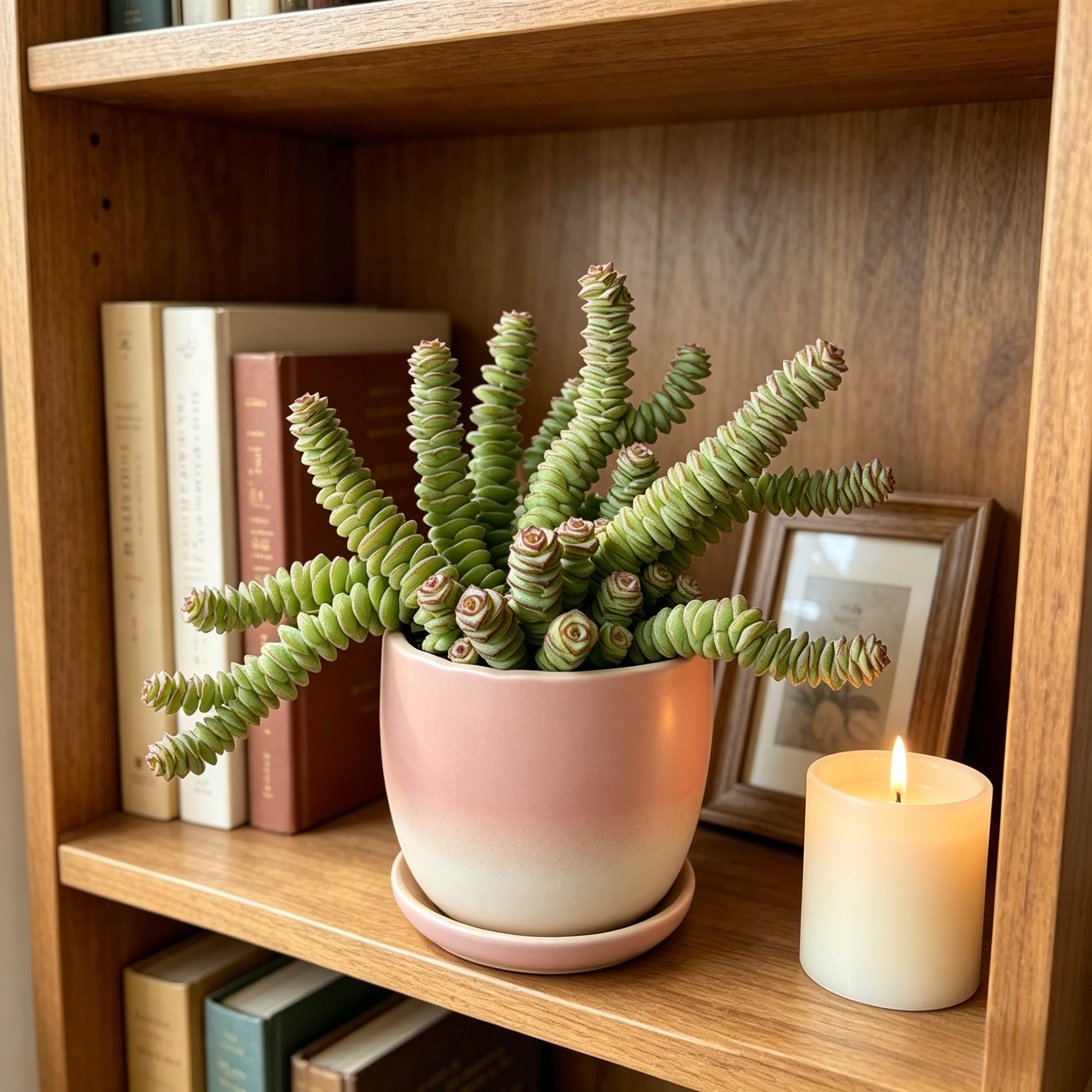 Unique Sculptural Succulent for Desks, Shelves & Sunny Windows
