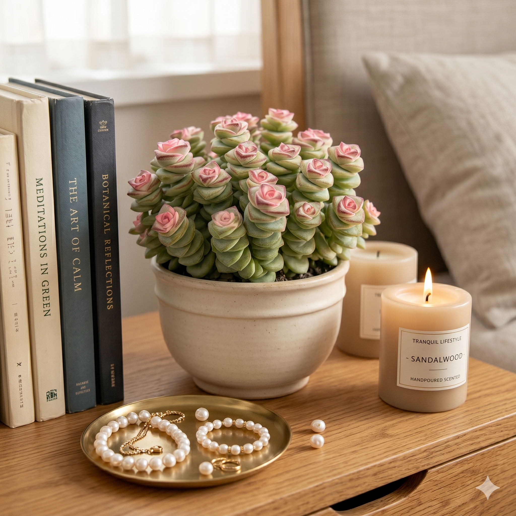 Unique Sculptural Succulent for Desks, Shelves & Sunny Windows