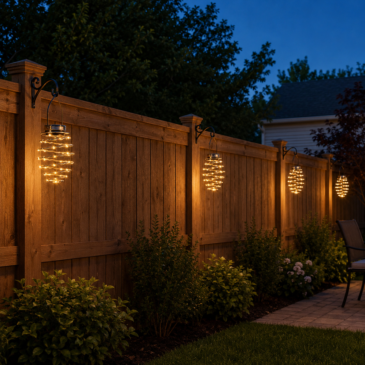 Solar Spiral Hanging Light