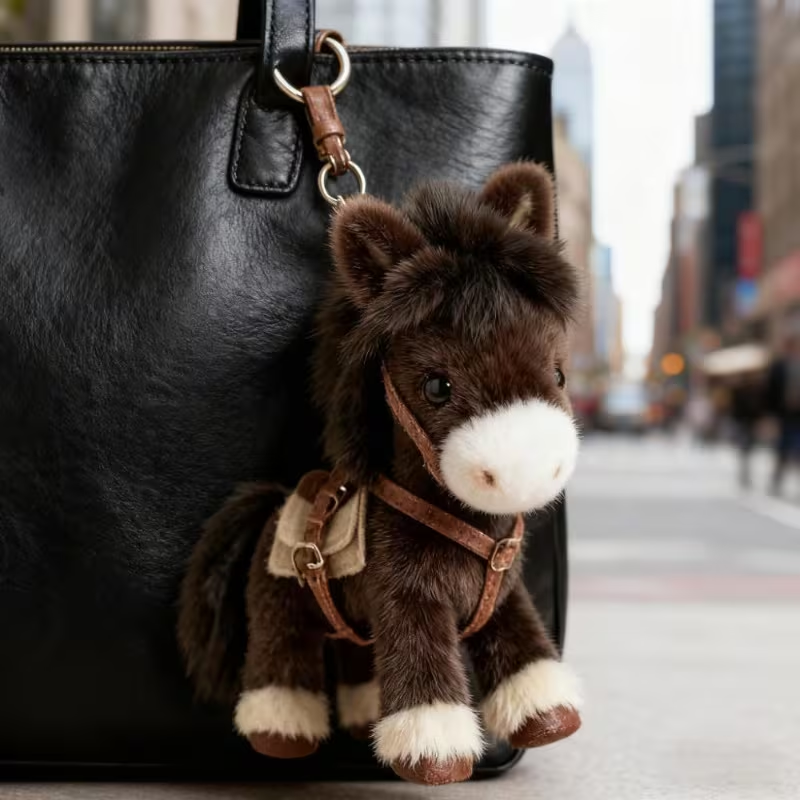 Ponytata Plush Pony Bag Charm and Keychain