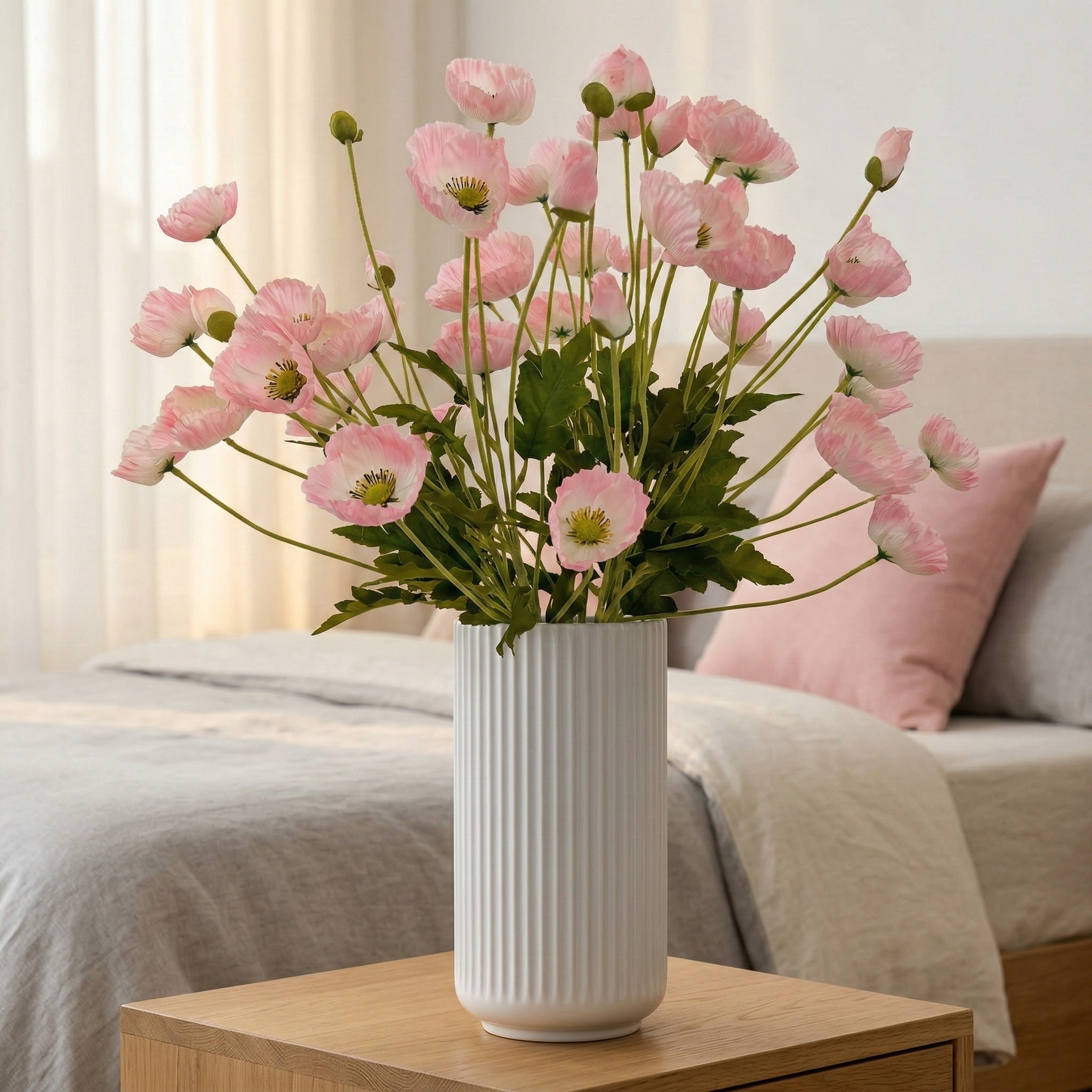 Lifelike Poppy Floral Arrangement