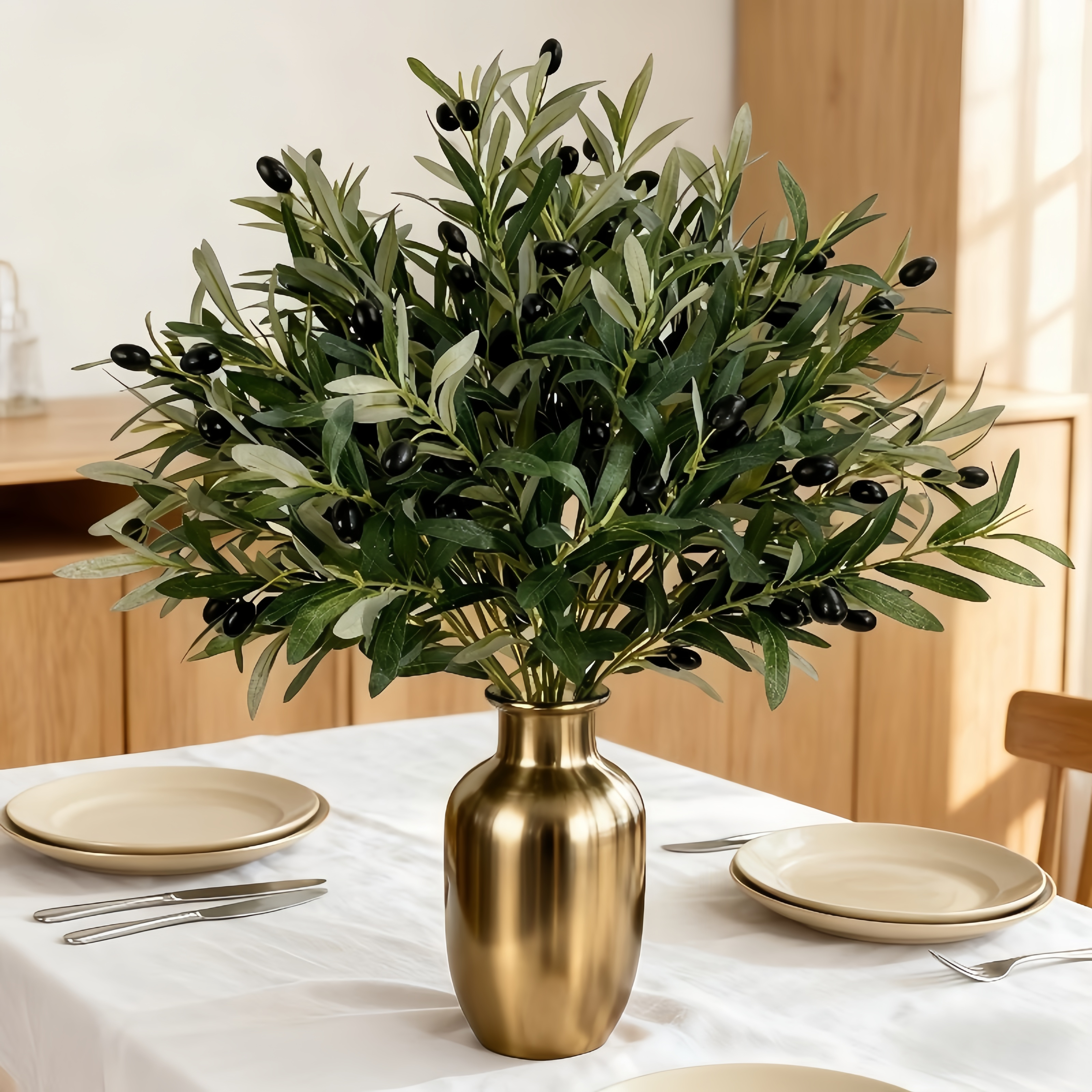 Artificial Olive Branch Arrangement
