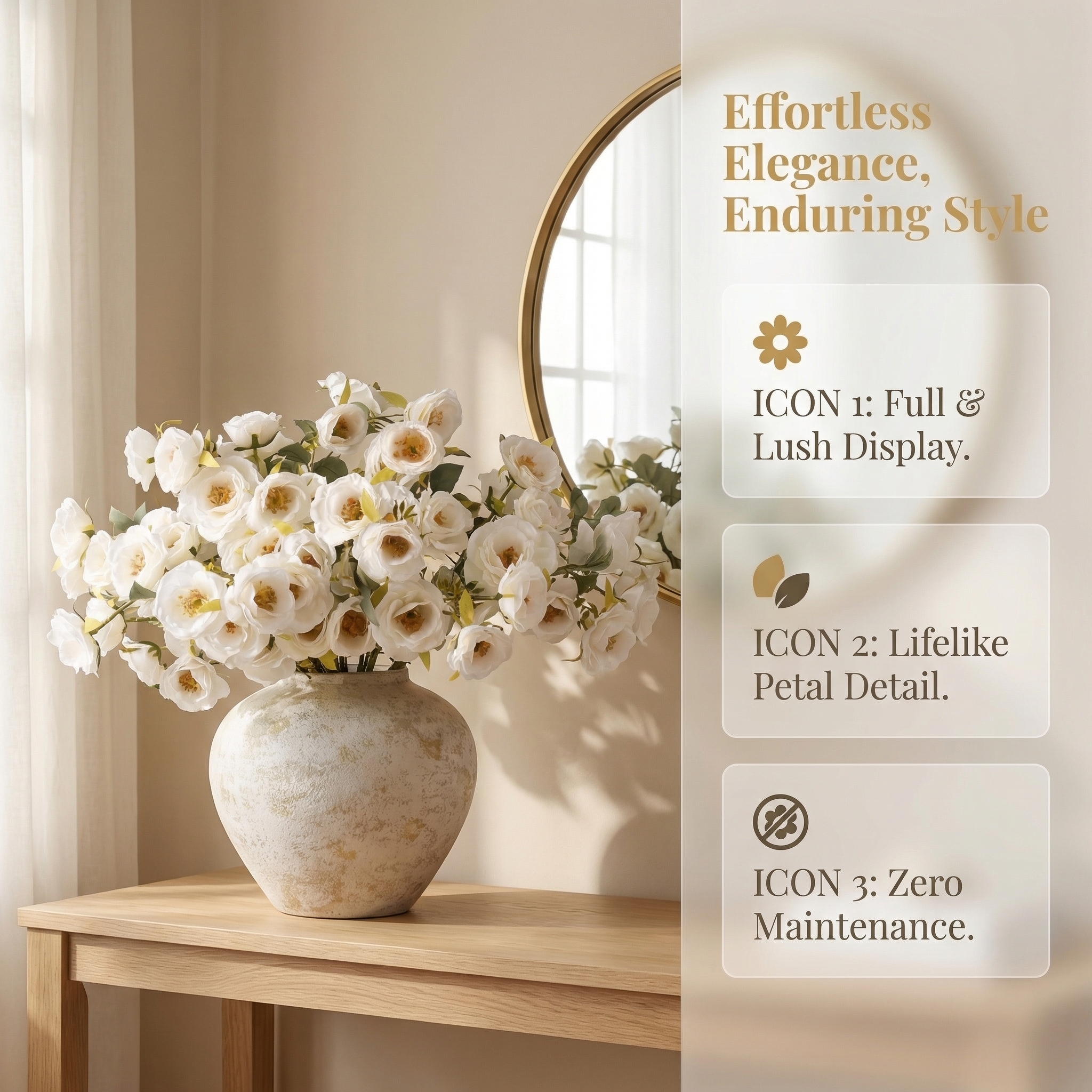 Lush White Floral Arrangement