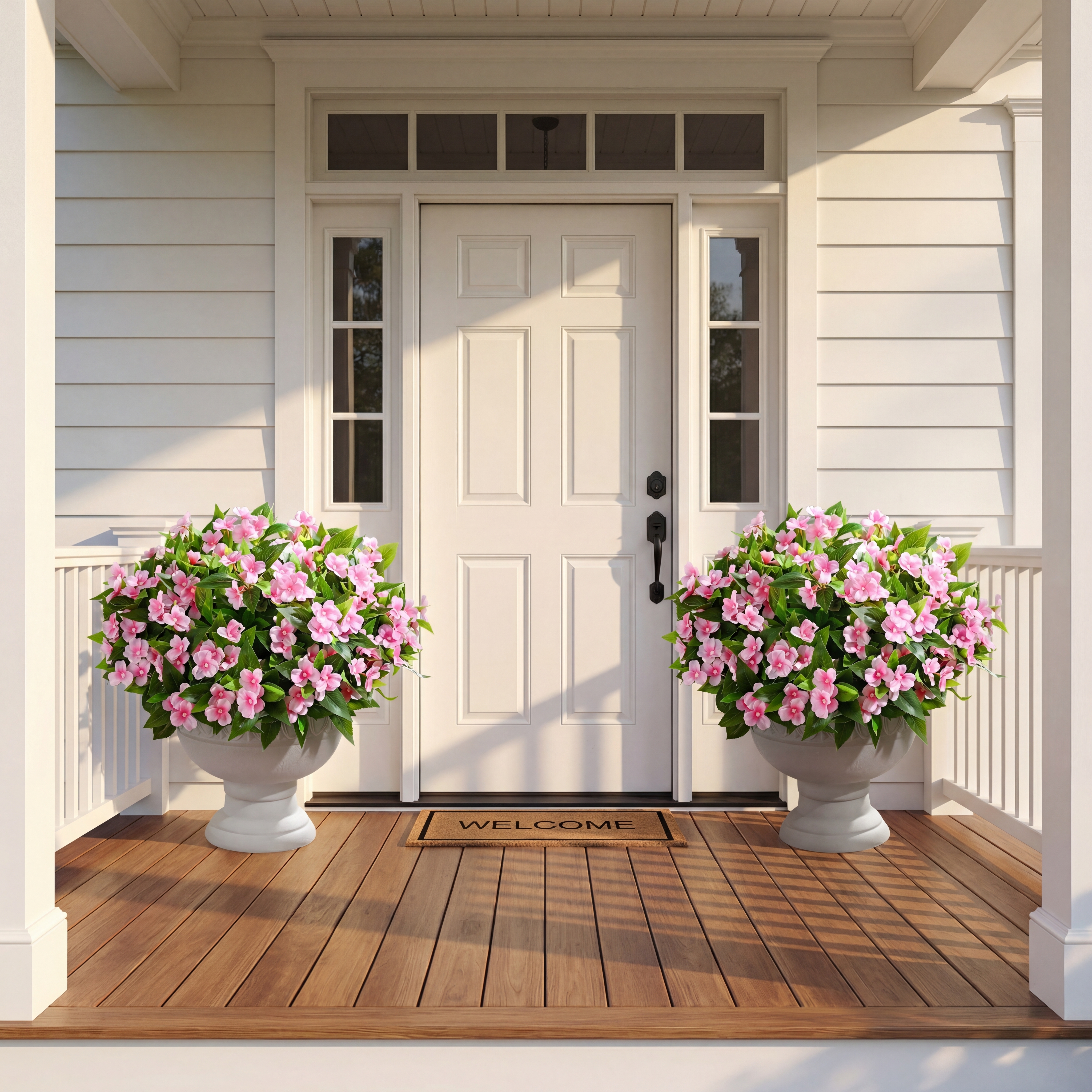 Full Bloom Impatiens Potted Flowers
