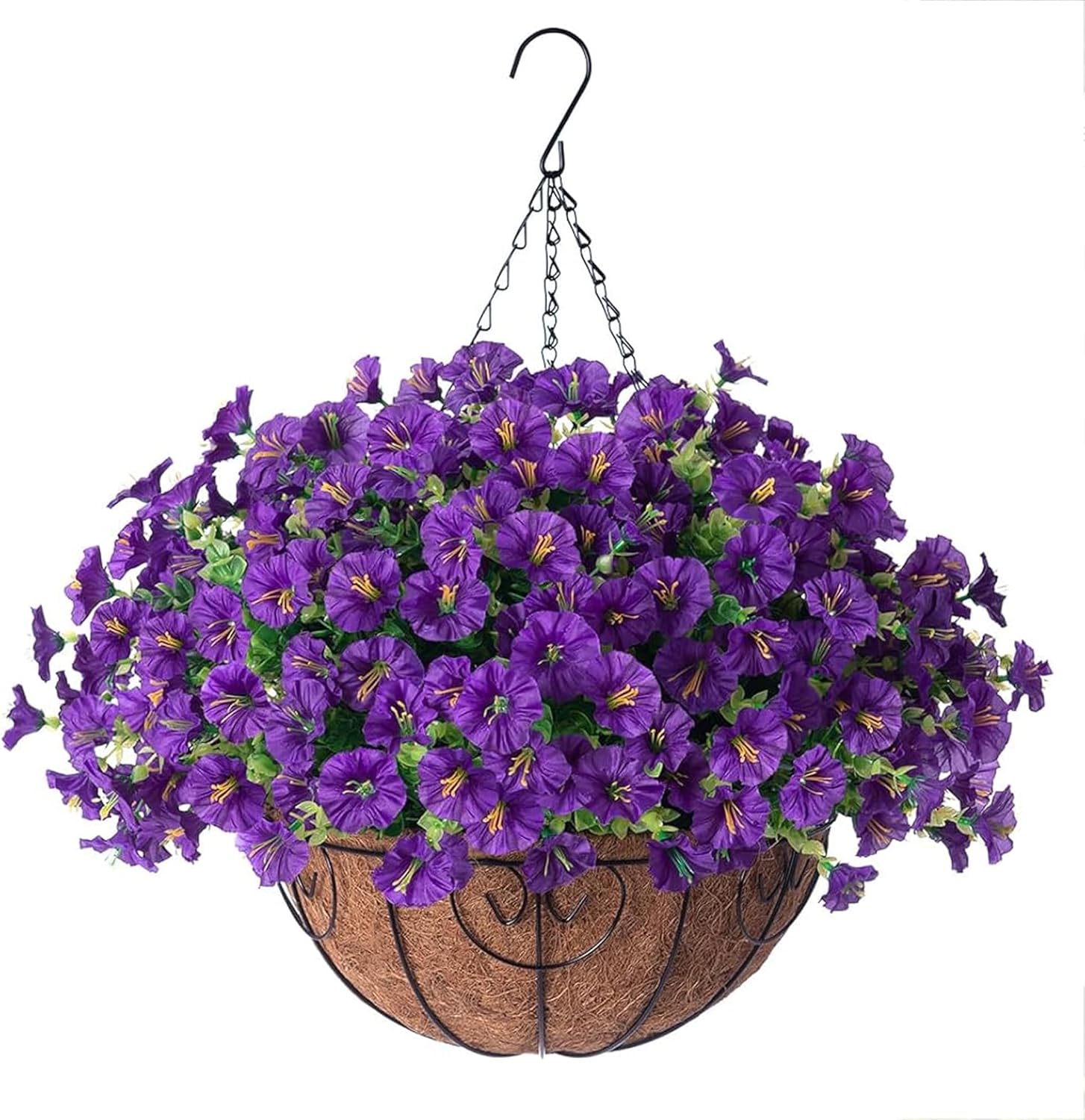 Full Bloom Hanging Morning Glory Basket