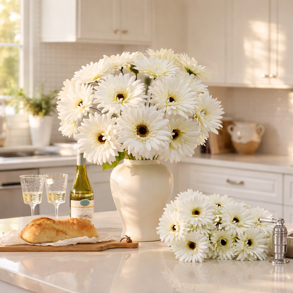 Full Bloom Artificial Daisy Bouquet For Home Décor