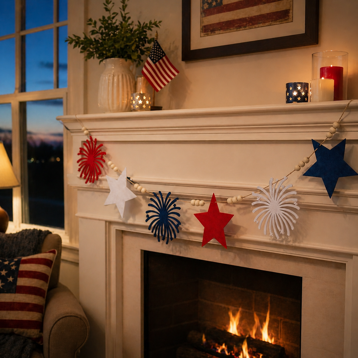 250th Anniversary Commemorative Flag Decorations, Patriotic Banners, and Ornaments