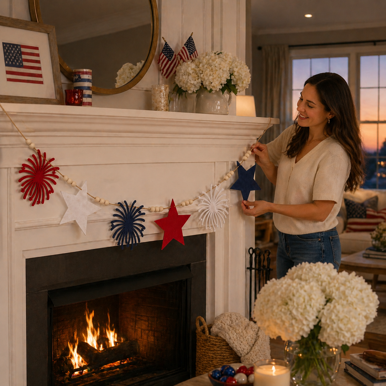 250th Anniversary Commemorative Flag Decorations, Patriotic Banners, and Ornaments