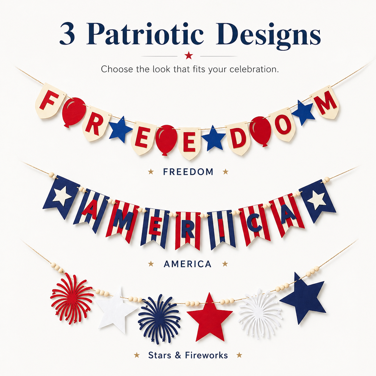 250th Anniversary Commemorative Flag Decorations, Patriotic Banners, and Ornaments
