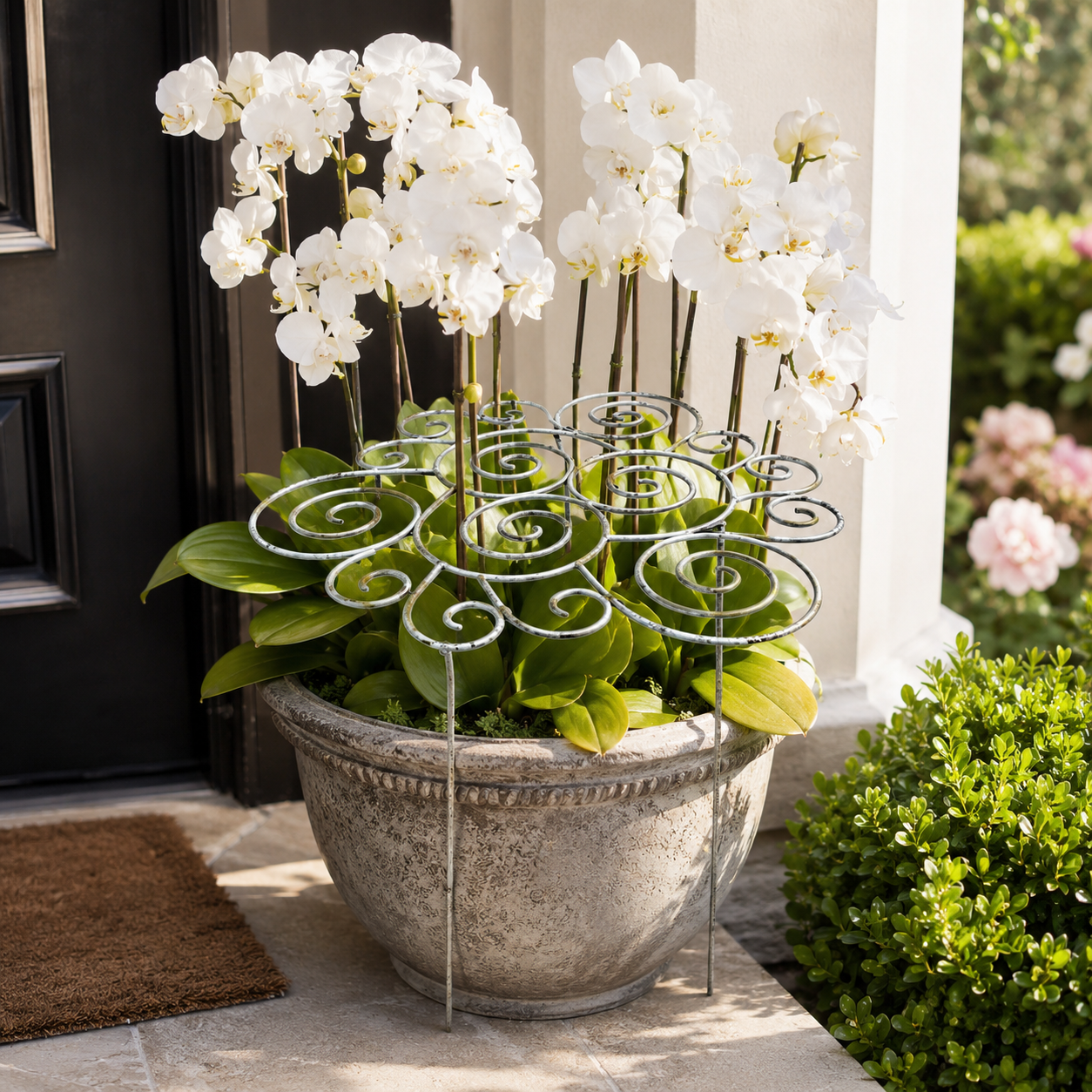 Versatile Metal Premium Metal Plant Support Rings for Garden & Indoor Pots