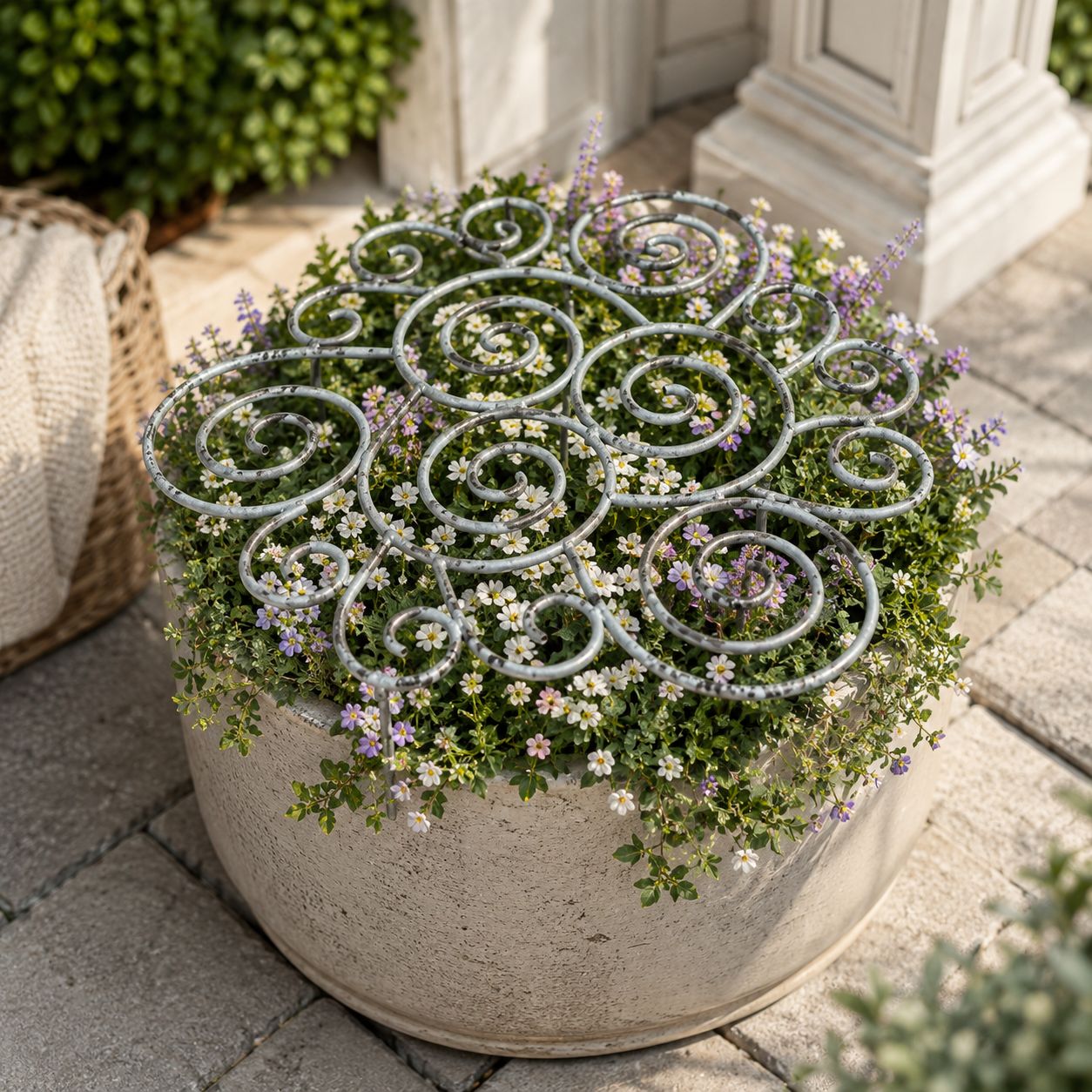 Versatile Metal Premium Metal Plant Support Rings for Garden & Indoor Pots