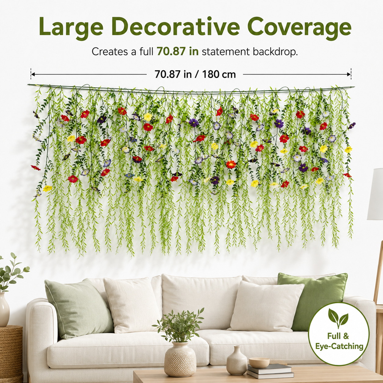 DIY Floral Vine Curtain – Mixed-Color Morning Glory & Weeping Willow