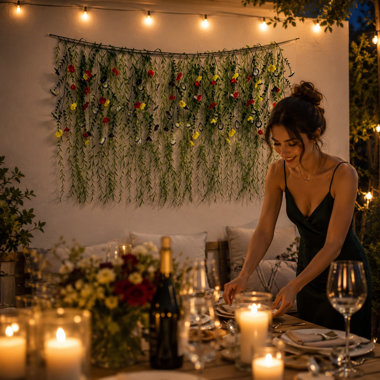 DIY Floral Vine Curtain – Mixed-Color Morning Glory & Weeping Willow