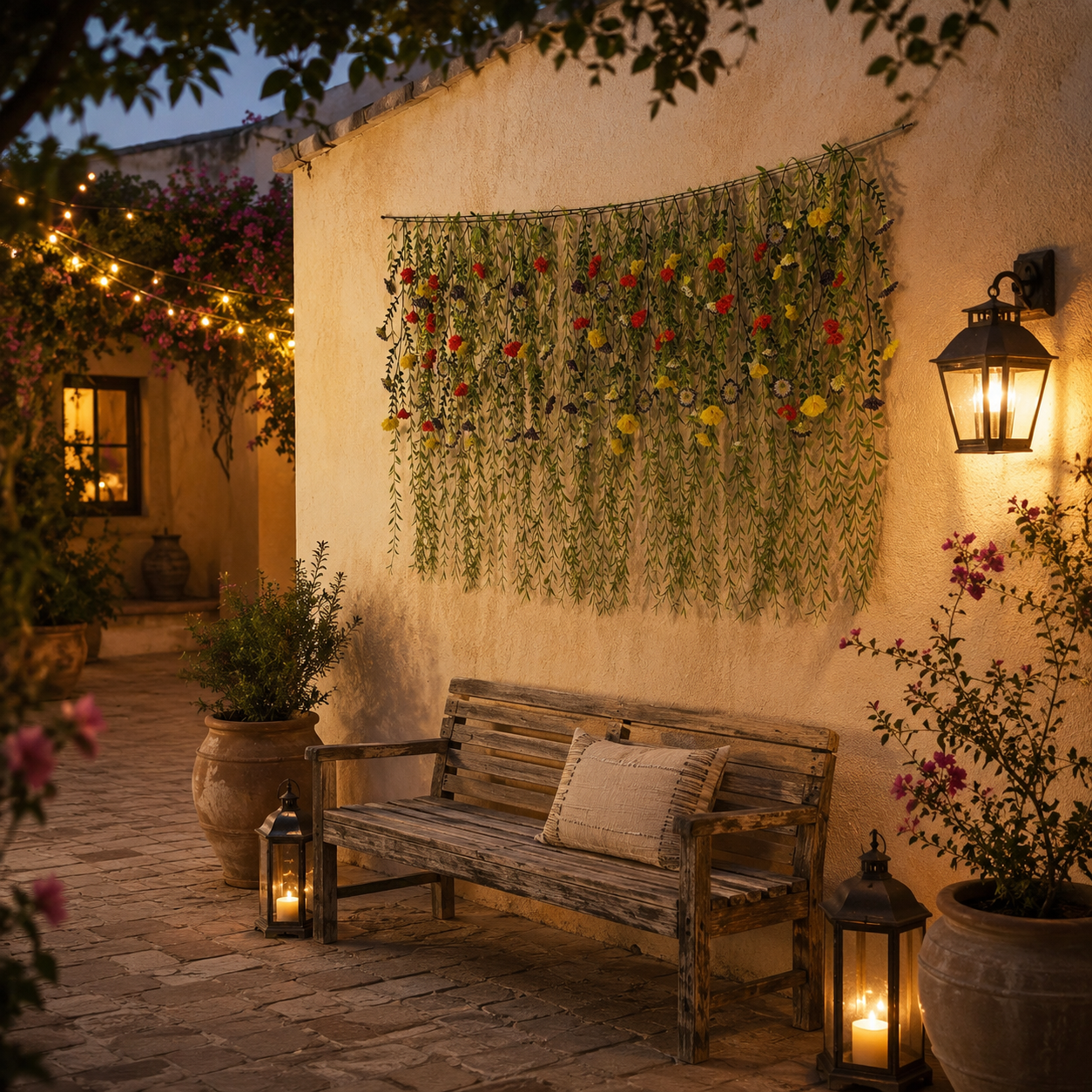 DIY Floral Vine Curtain – Mixed-Color Morning Glory & Weeping Willow