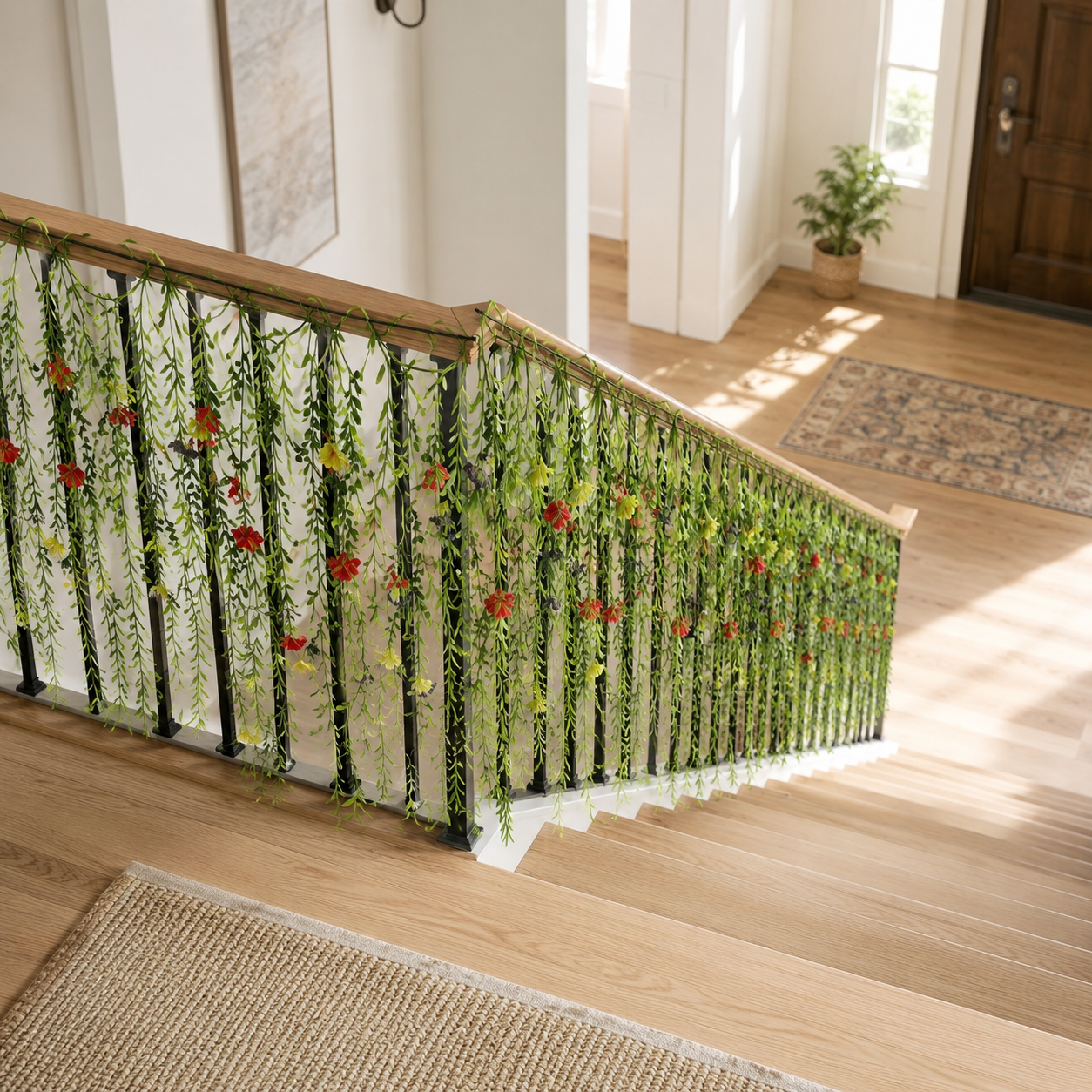 DIY Floral Vine Curtain – Mixed-Color Morning Glory & Weeping Willow