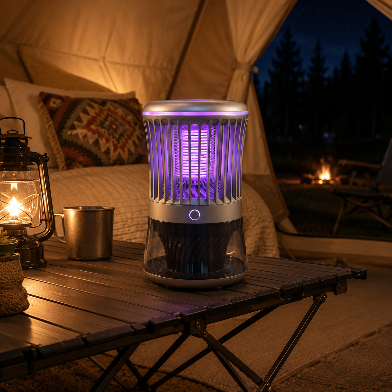 2-in-1 Mosquito Trap Lantern for Home & Camping