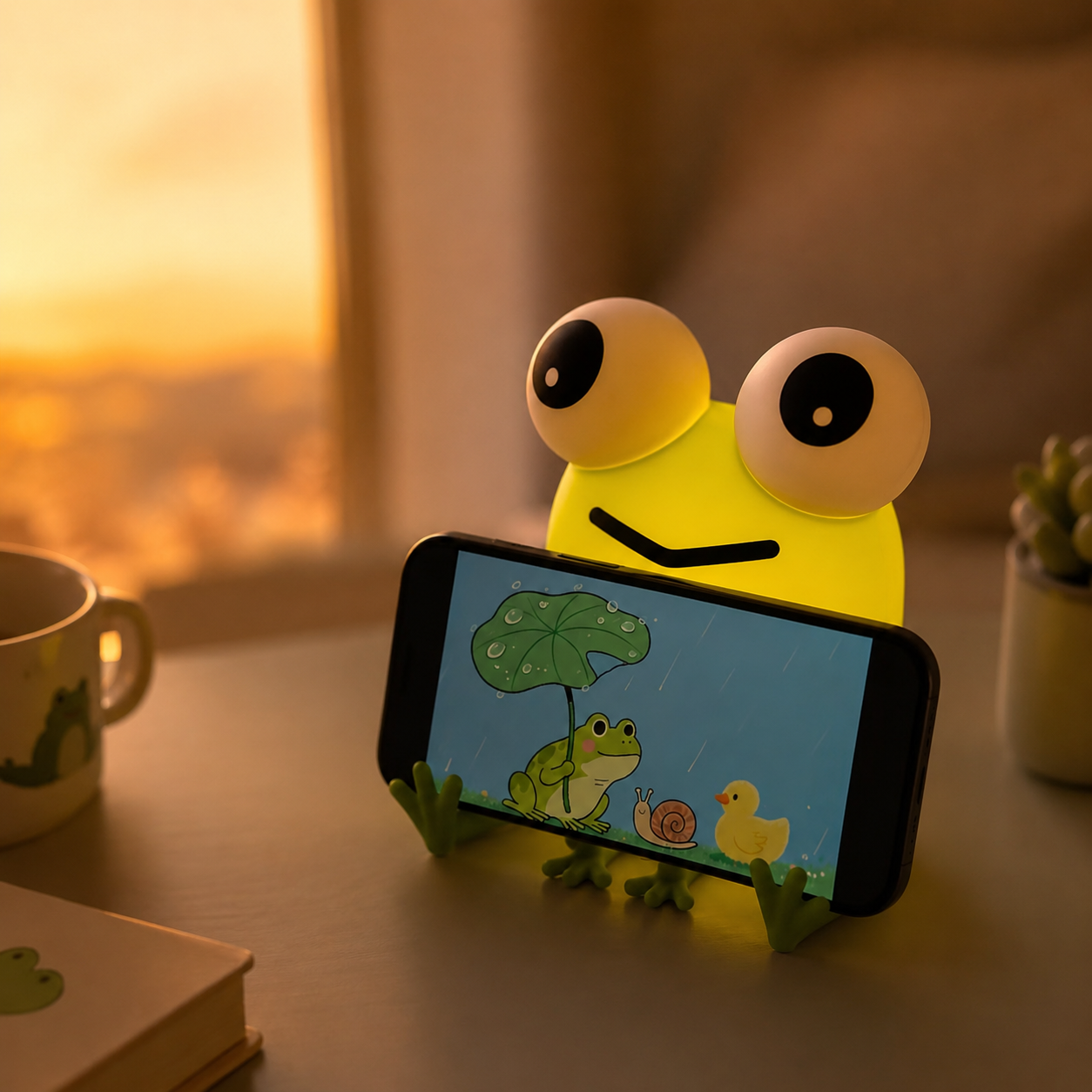Soft Silicone Frog Lamp – Rechargeable Nursery & Bedside Night Light