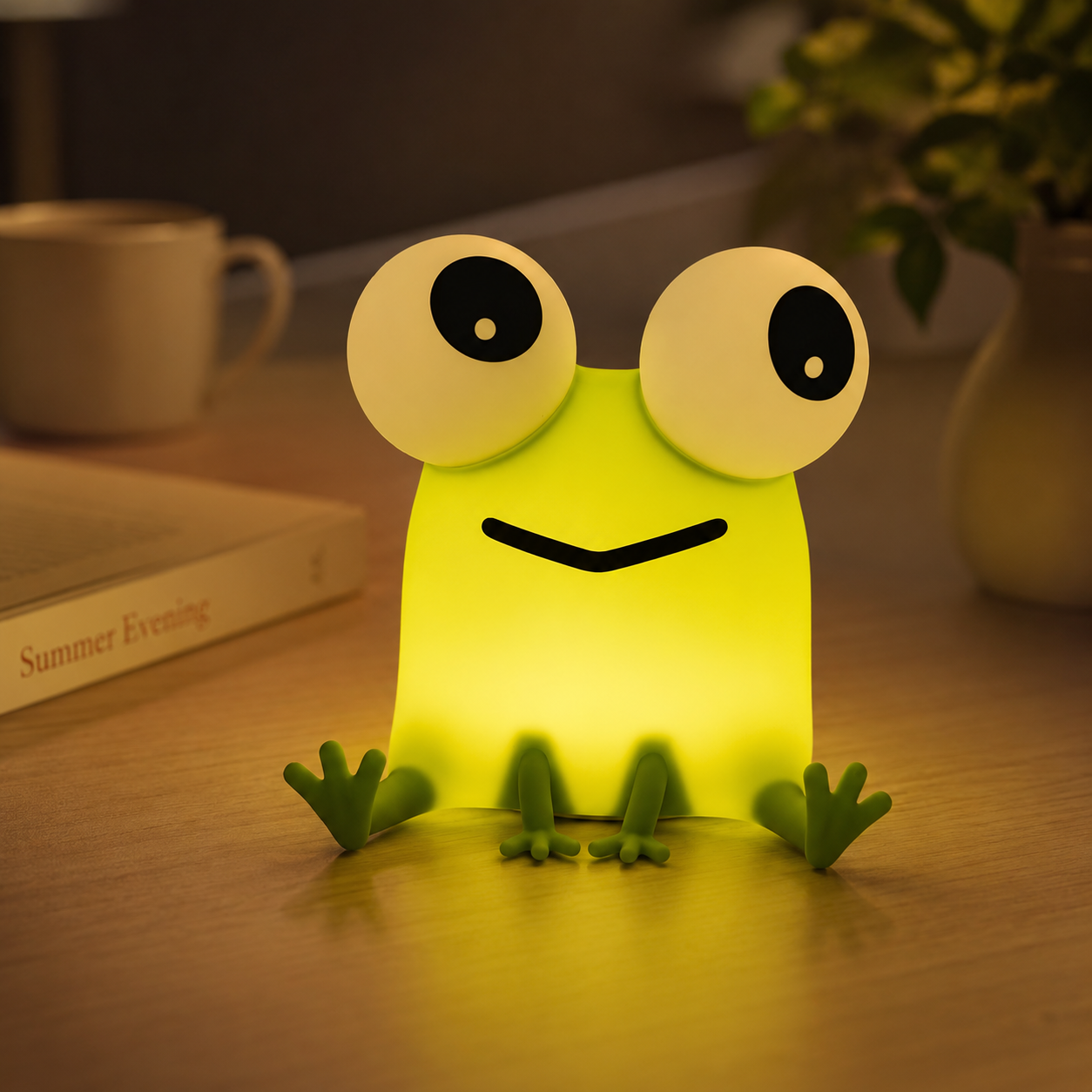 Soft Silicone Frog Lamp – Rechargeable Nursery & Bedside Night Light